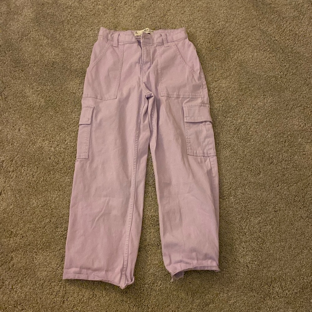 Hollister purple cargo pants